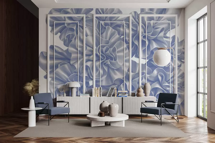 fototapet Imitarea florilor din panglici w05252v1