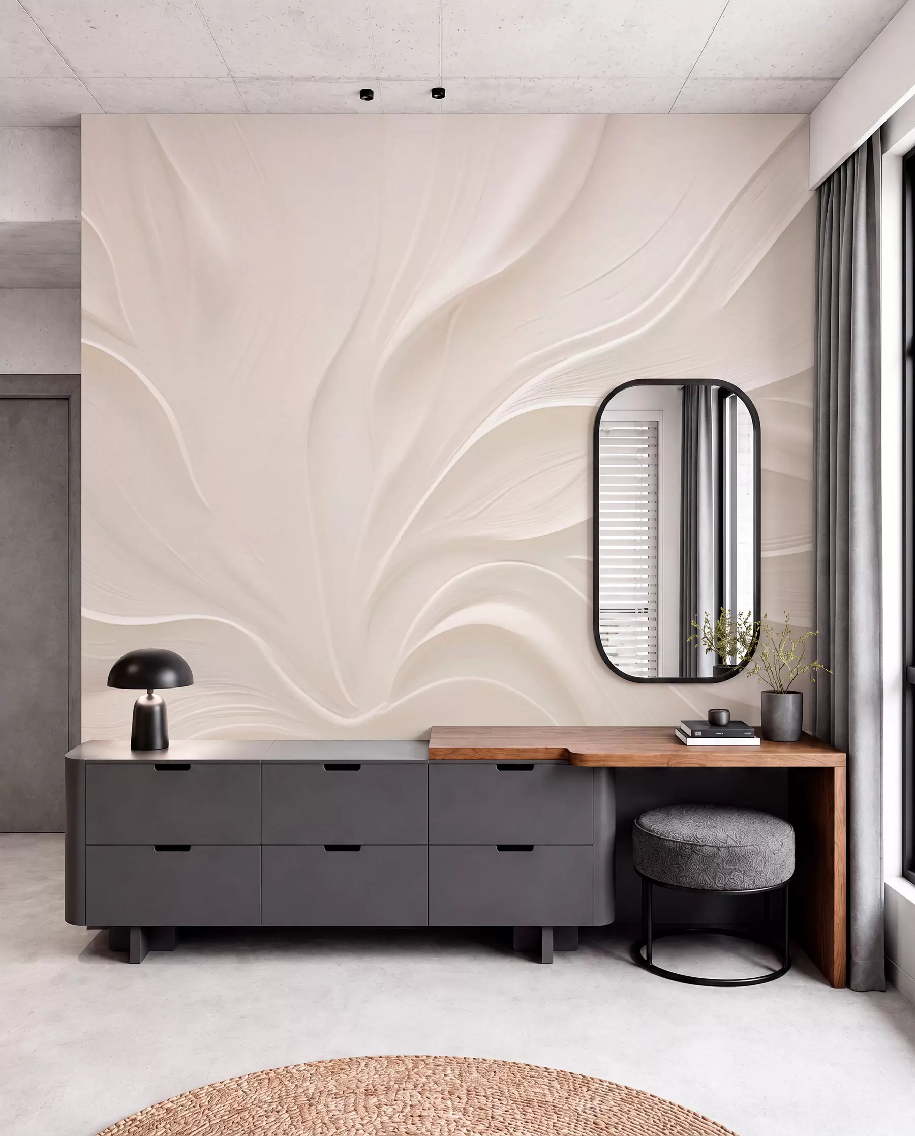 fototapet Frunze delicate și translucide pe o ramură w05267