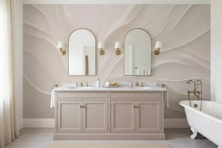 fototapet Frunze delicate și translucide pe o ramură w05267