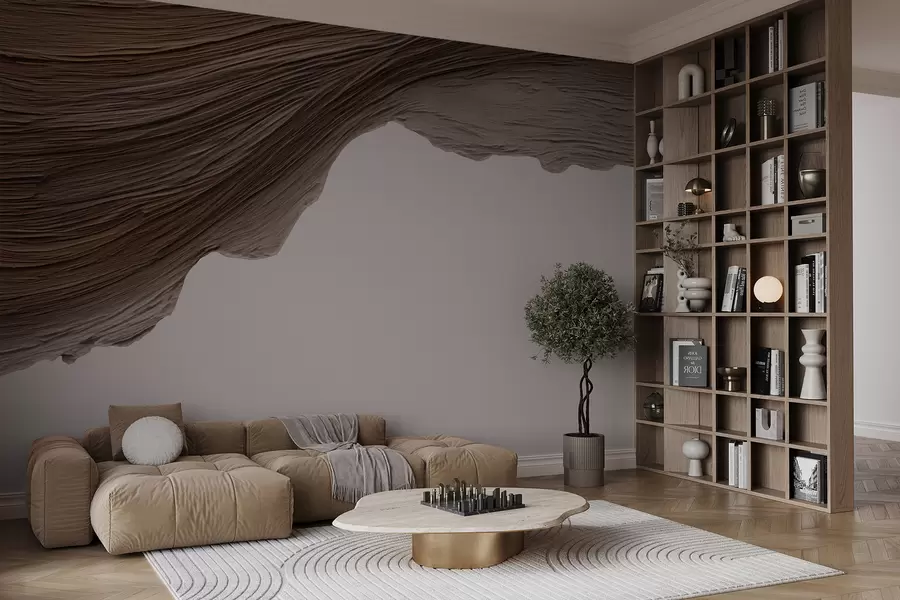 fototapet Relief din lemn w05273