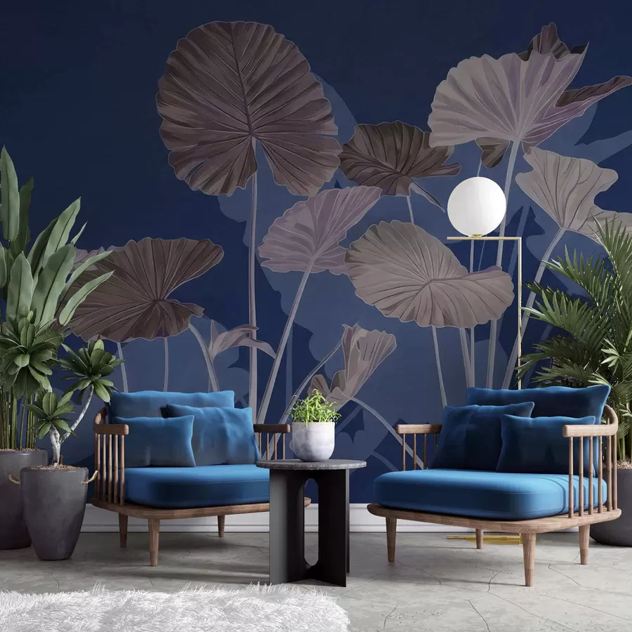 fototapet Grădina lotușilor pictați w05364