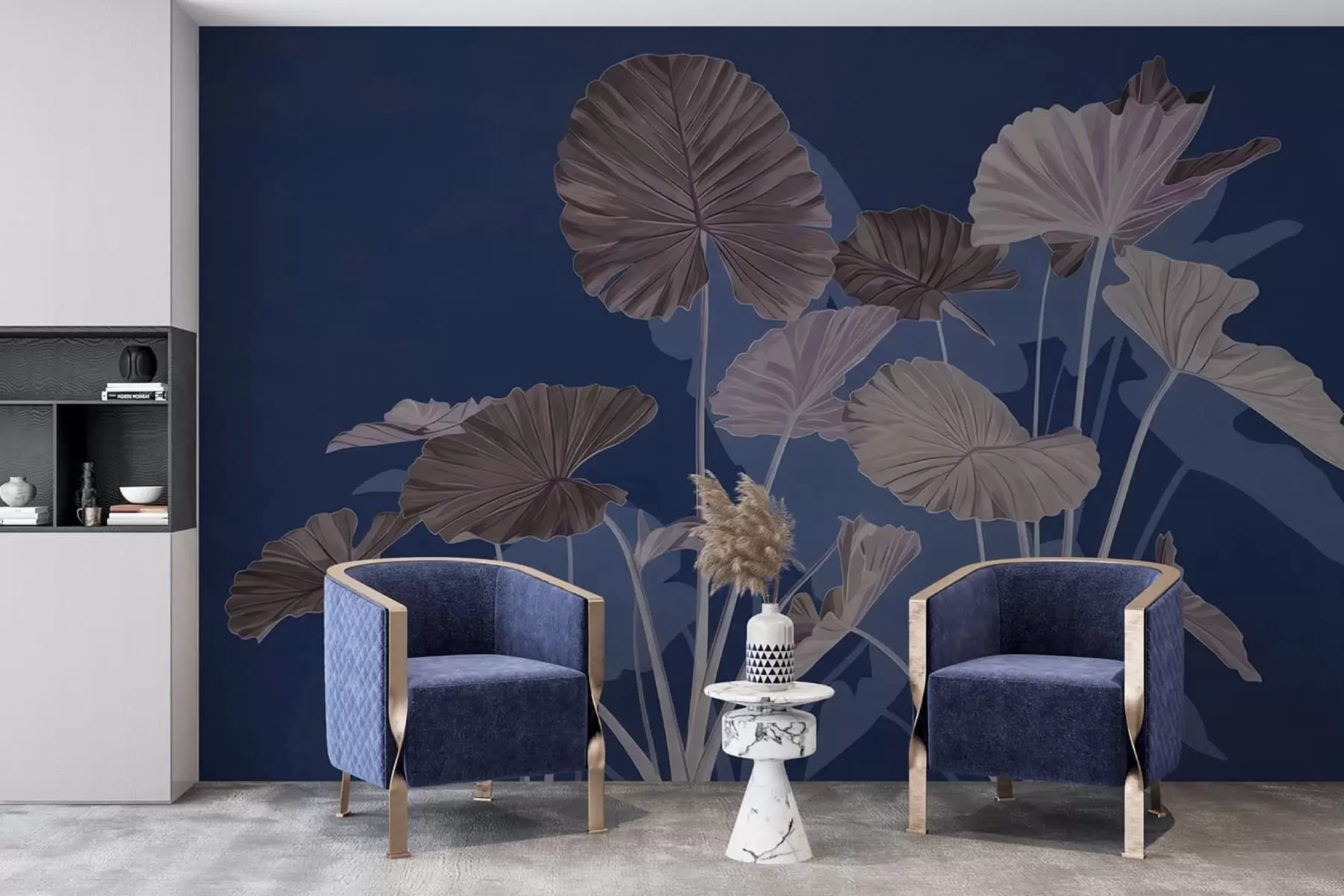 fototapet Grădina lotușilor pictați w05364