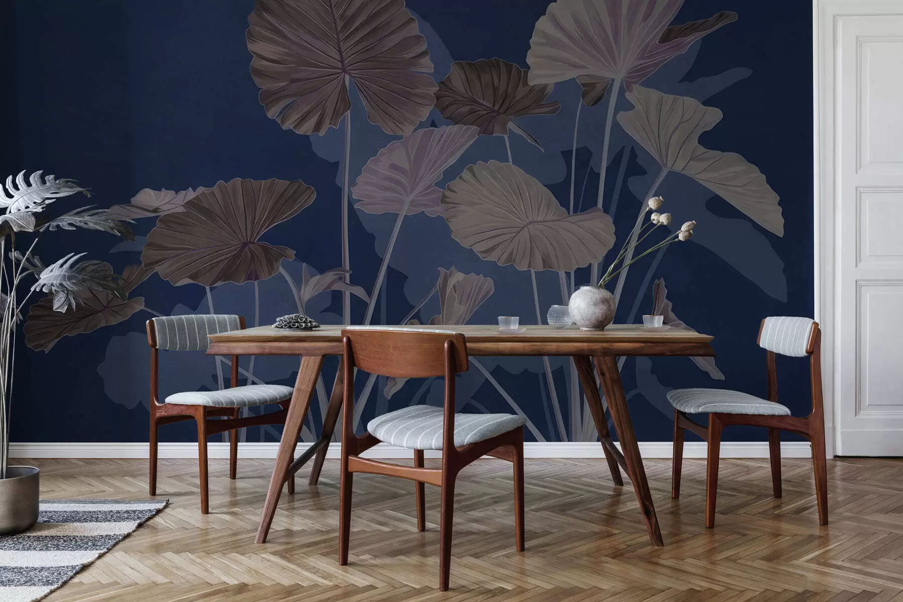 fototapet Grădina lotușilor pictați w05364