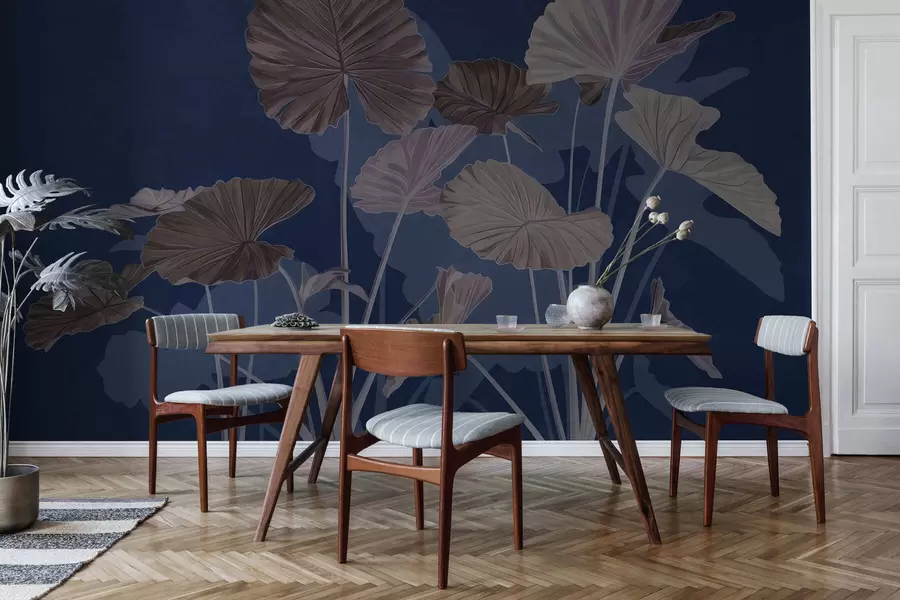 fototapet Grădina lotușilor pictați w05364