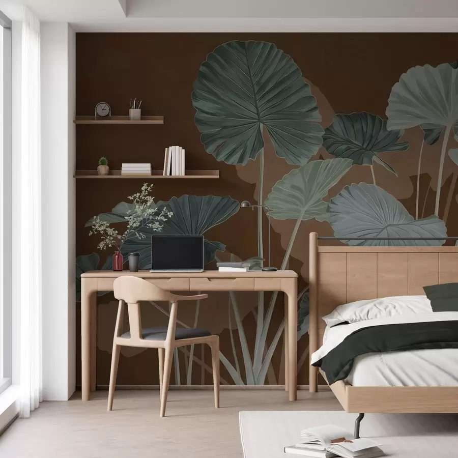 fototapet Grădina lotușilor pictați w05364v1