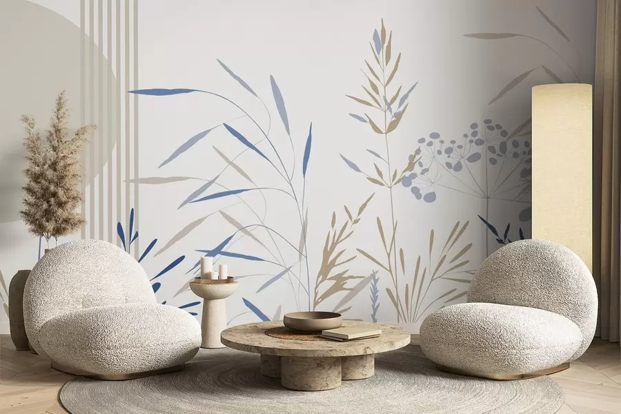 fototapet Siluete abstracte ale vegetației w05375v2