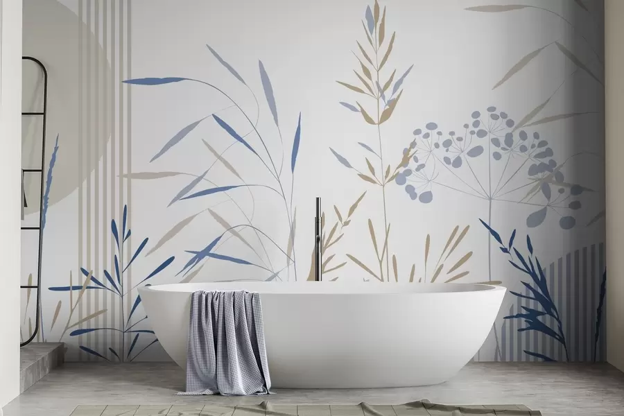 fototapet Siluete abstracte ale vegetației w05375v2