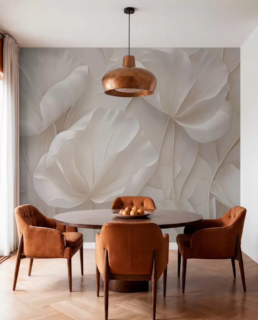 fototapet Flori sculptate din lumină cu petale delicate w05355