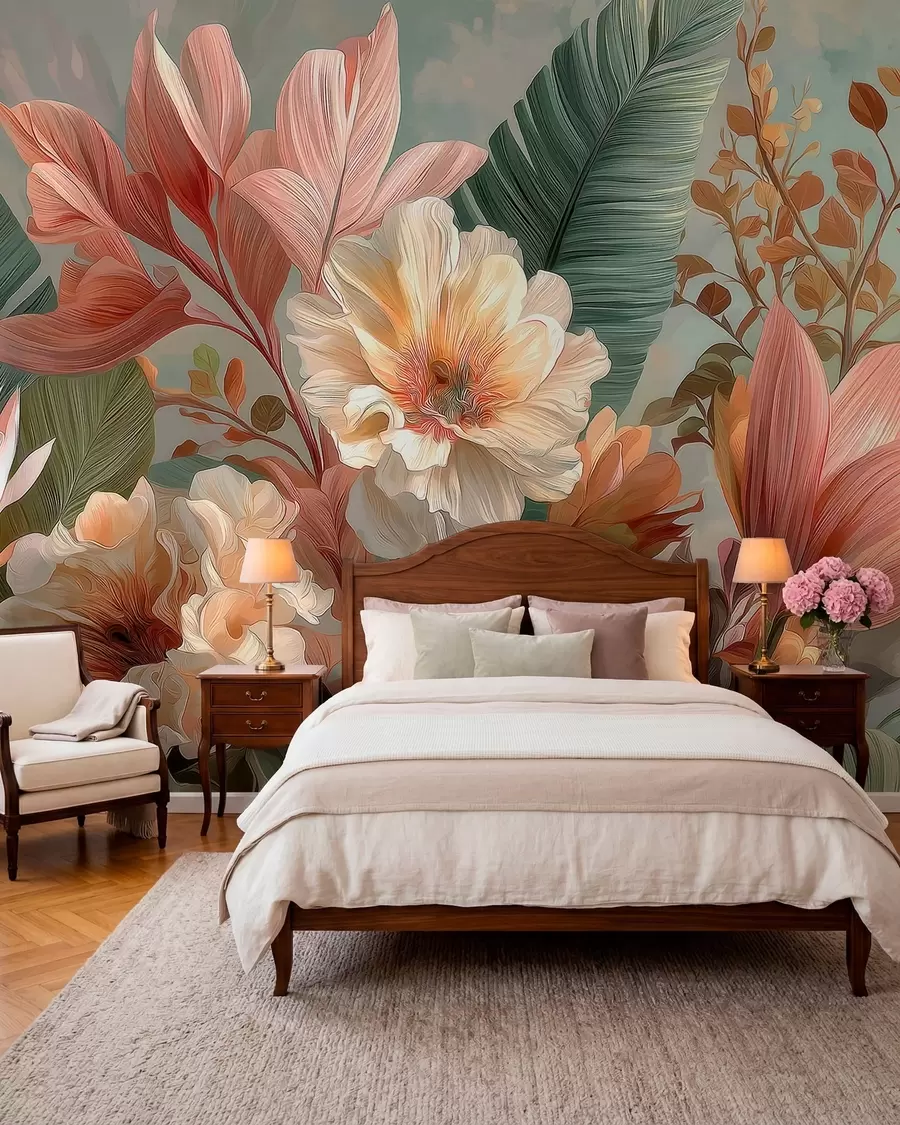 fototapet Baldachin de flori coralii w05378