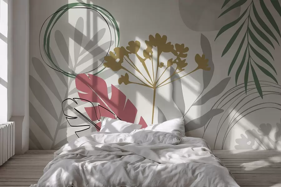 fototapet Abstracție cu plante w05400v1