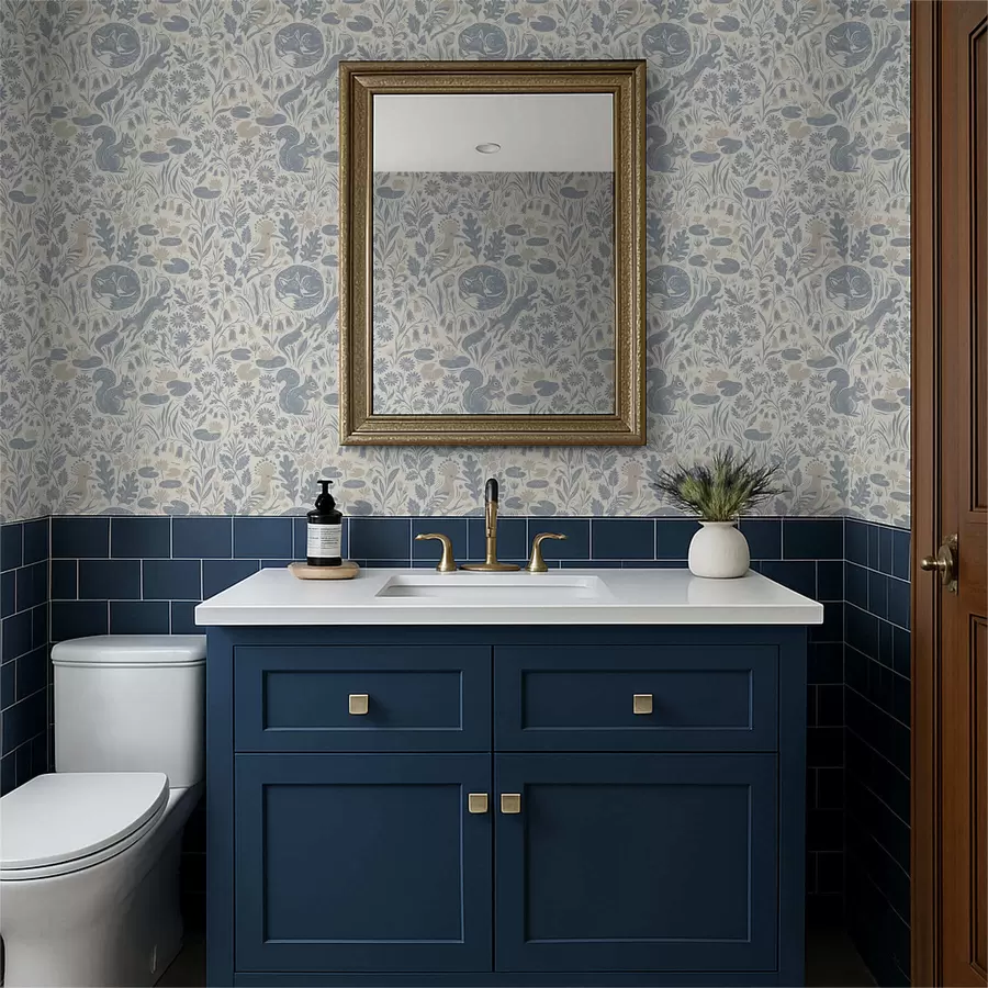 fototapet Model decorativ cu animale din pădure a01158