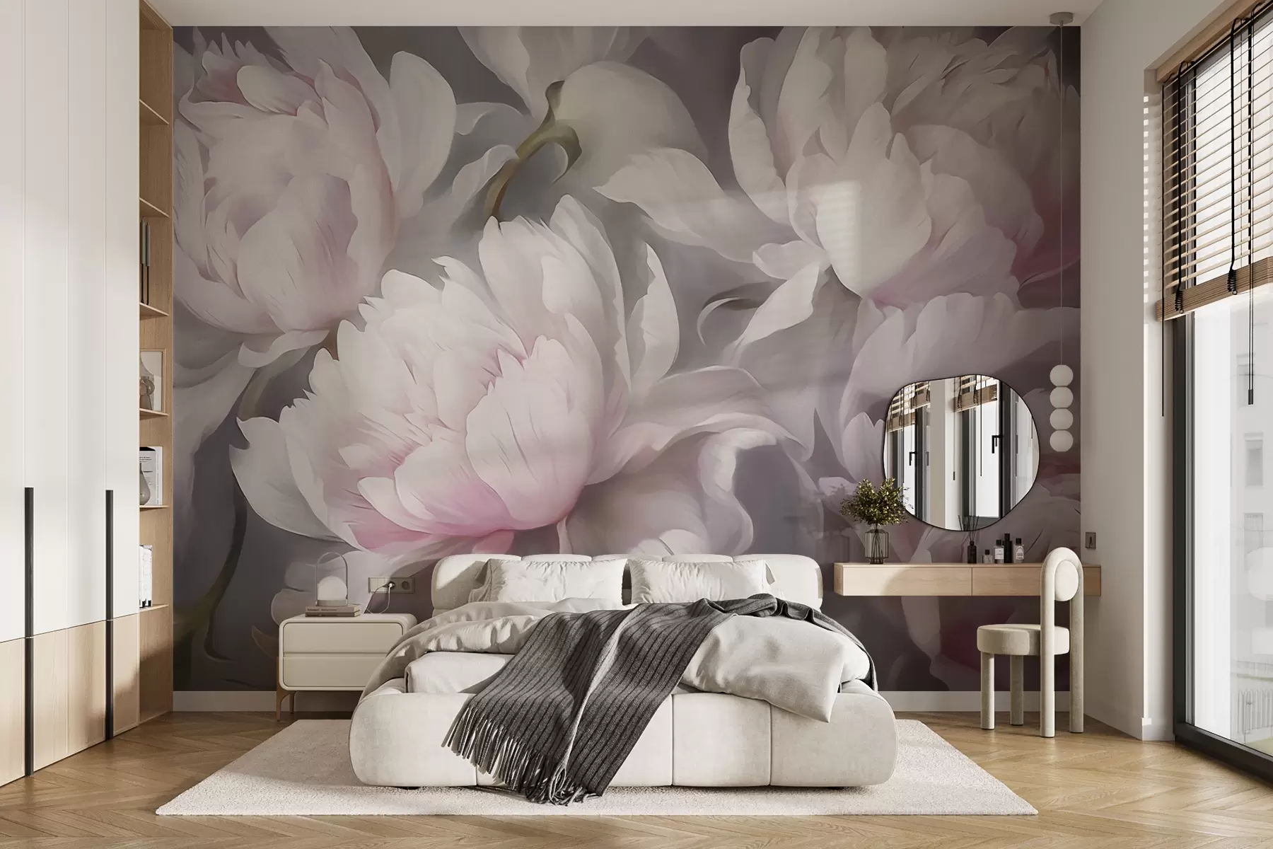 fototapet Flori pastelate w09760