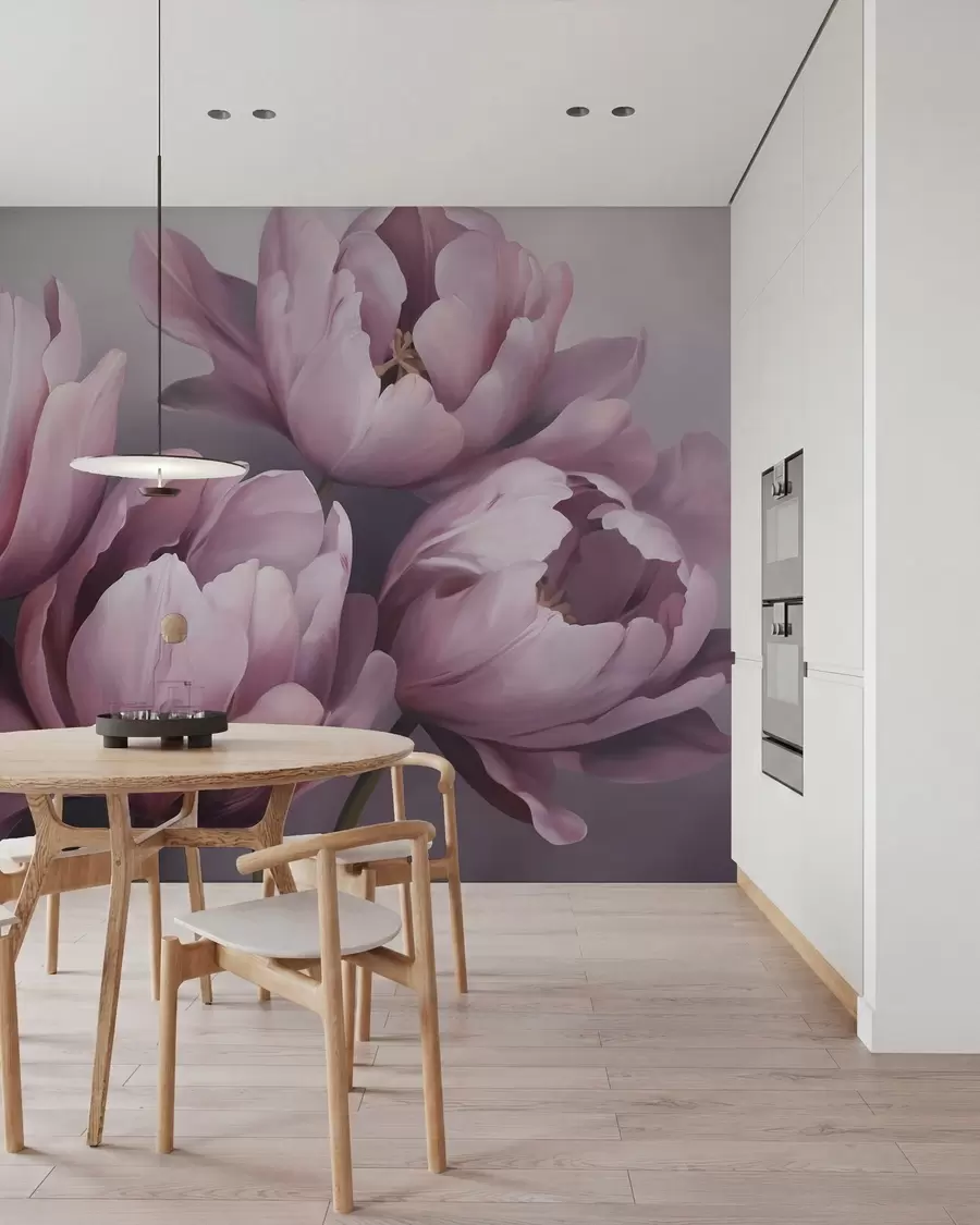 fototapet Pictură abstractă cu imitație de lalele w05593