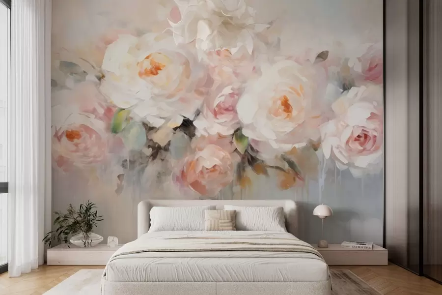 fototapet Flori clasice, trandafiri w05614