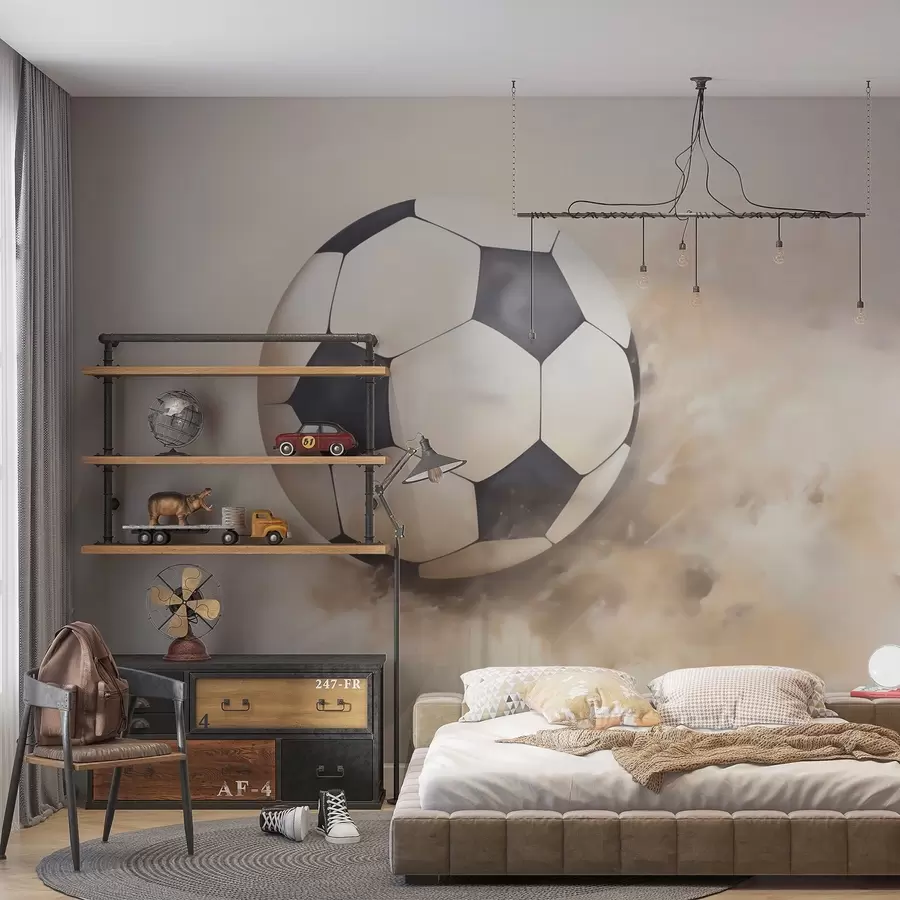 fototapet Pictură reprezentând o minge de fotbal w05640