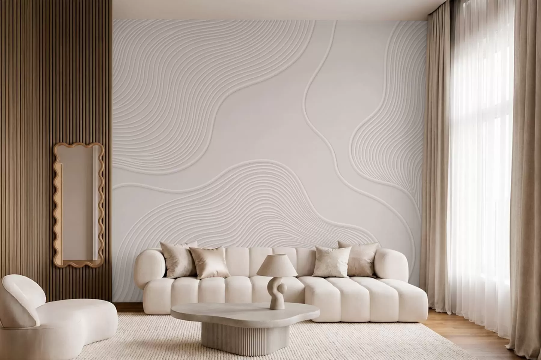 fototapet Relief abstract cu linii ondulate w05689