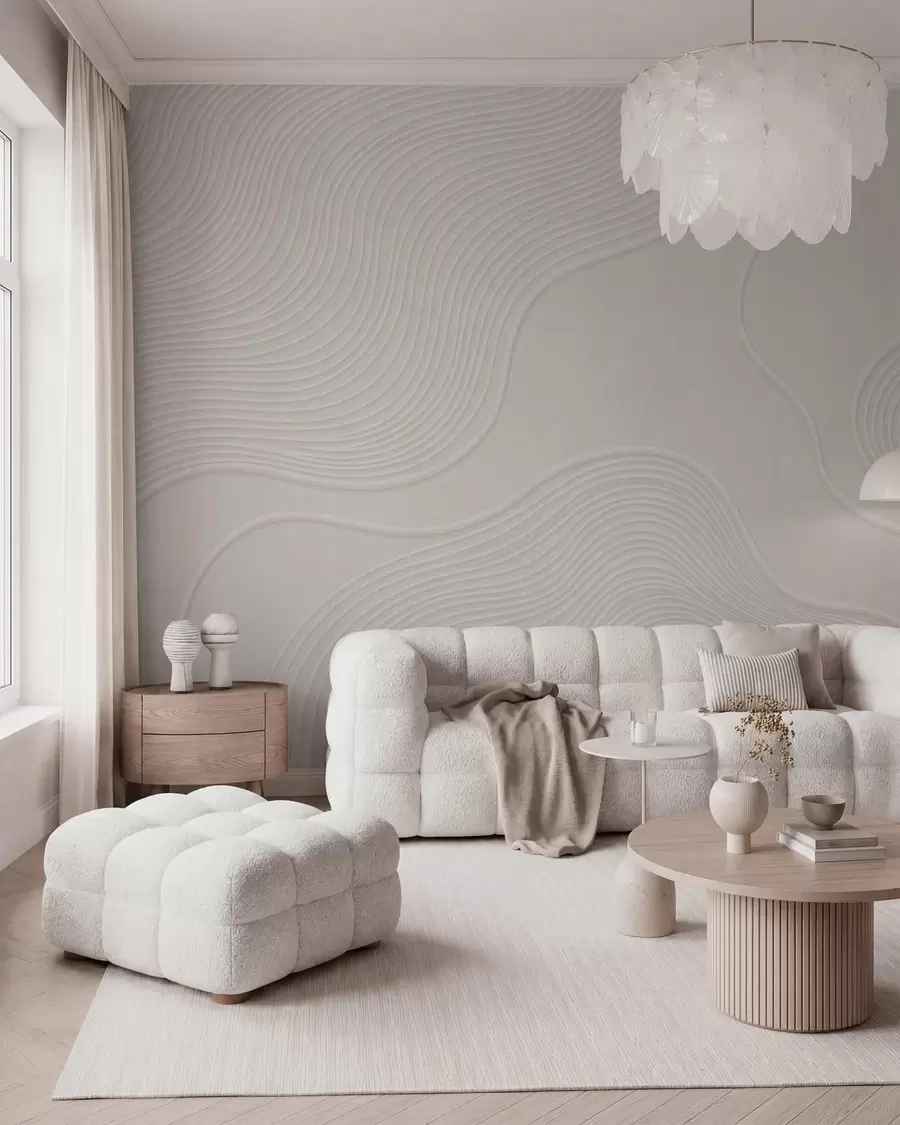 fototapet Relief abstract cu linii ondulate w05689