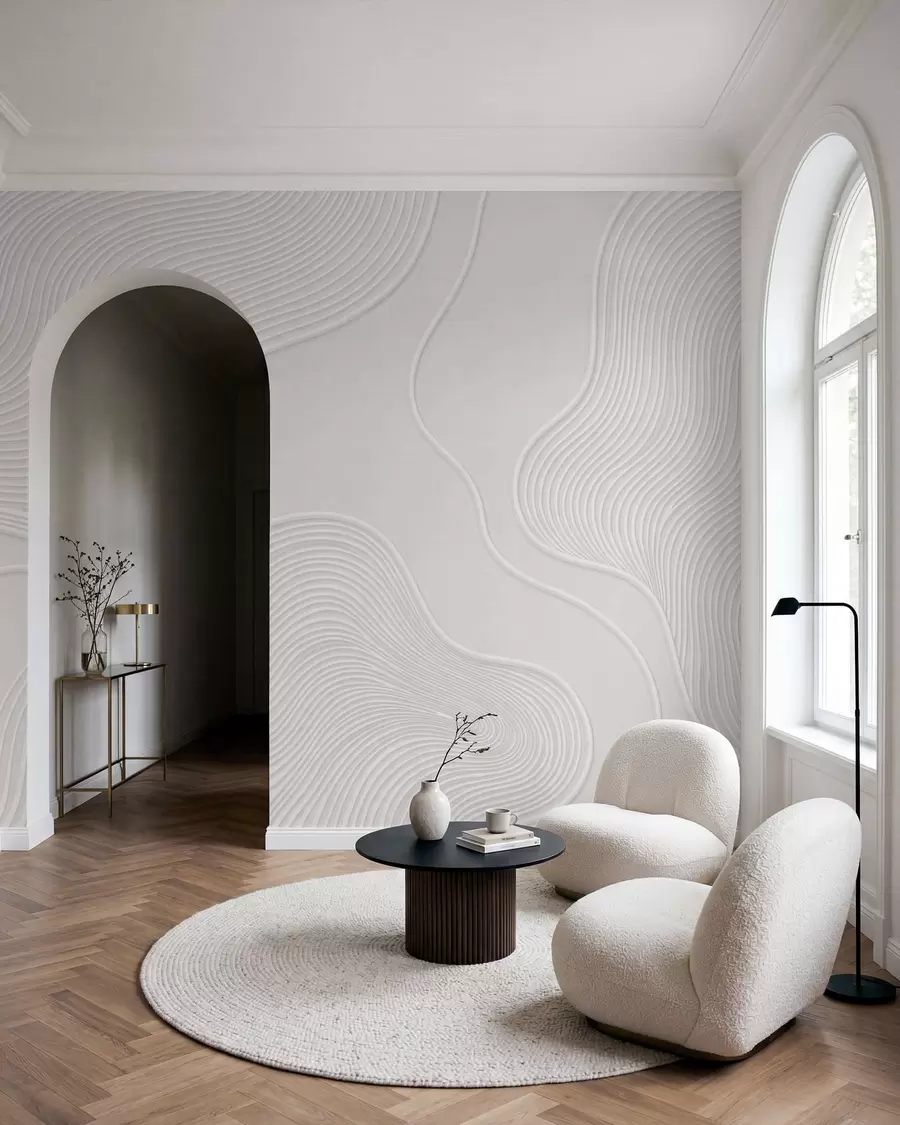 fototapet Relief abstract cu linii ondulate w05689