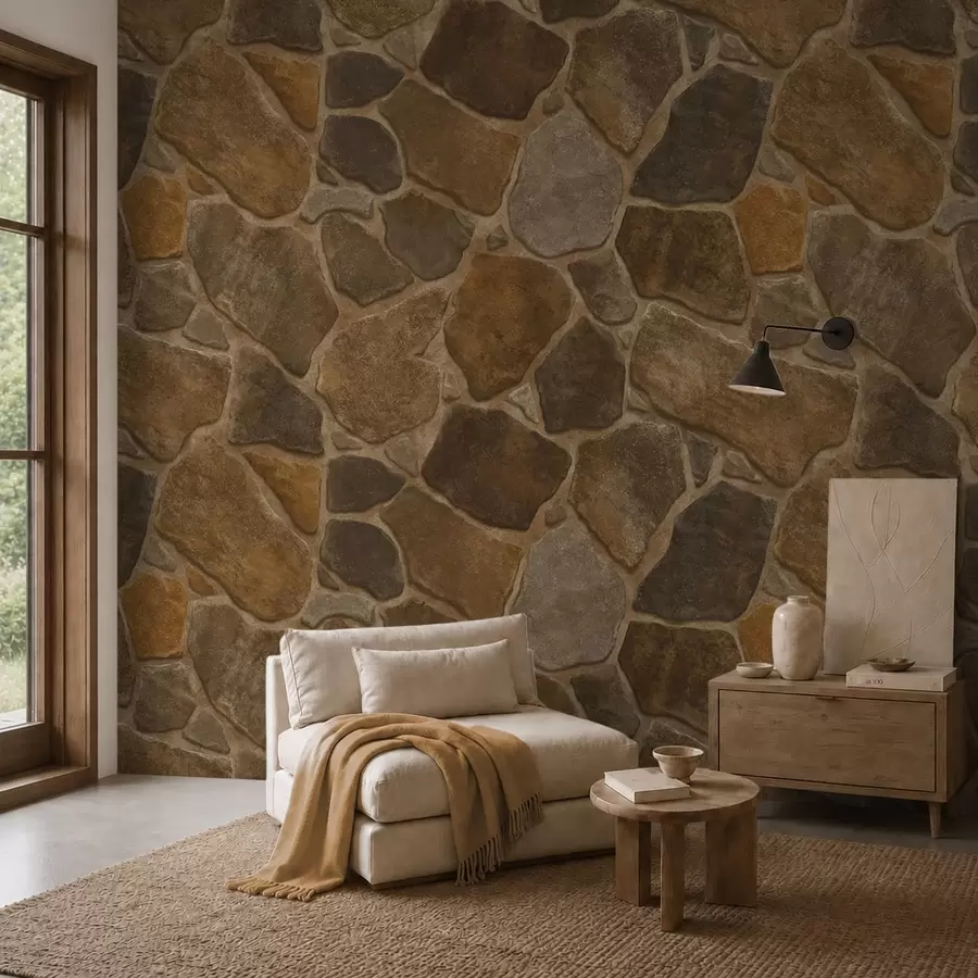 fototapet Model de piatră naturală în nuanțe calde w05691