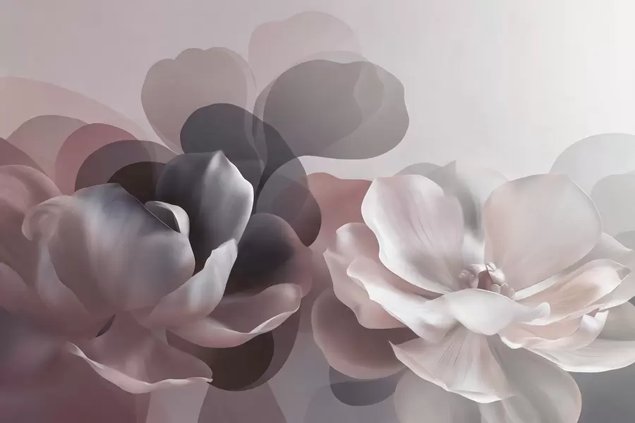 fototapet Compoziție florală abstractă cu magnolii w09930