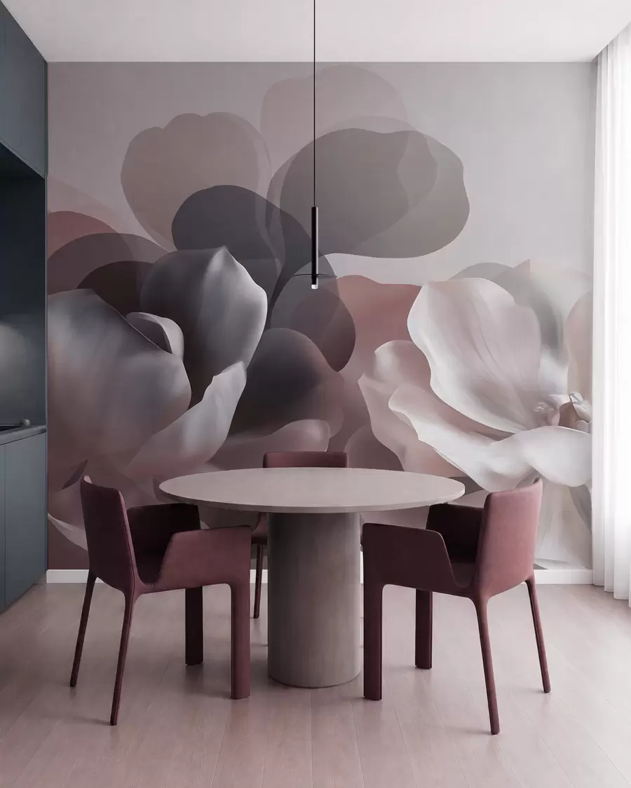 fototapet Compoziție florală abstractă cu magnolii w09930