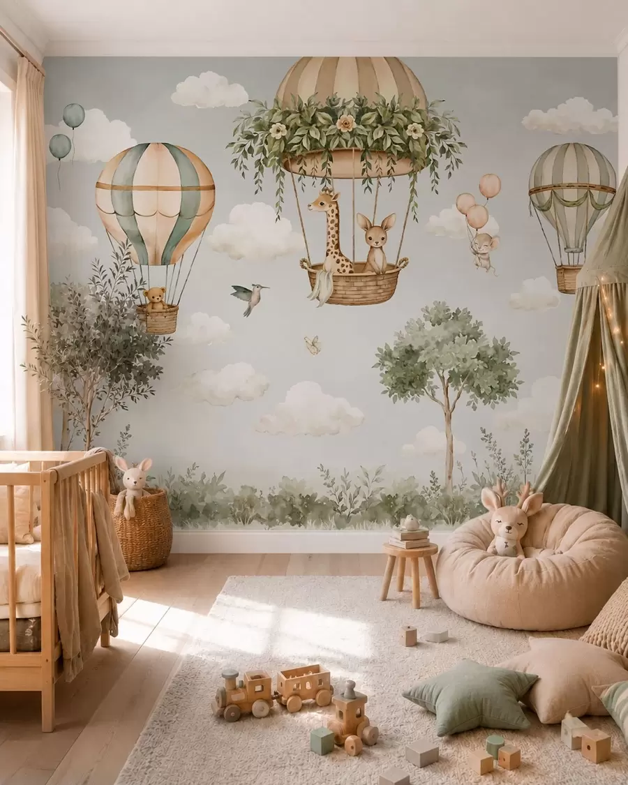 fototapet Aventuri cu balonul w05738