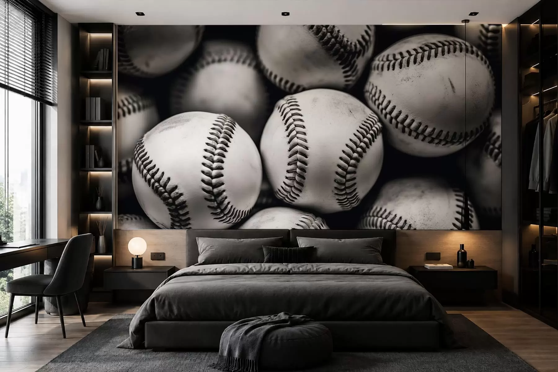 fototapet Mingi de baseball w09966