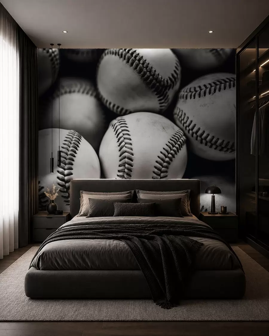 fototapet Mingi de baseball w09966