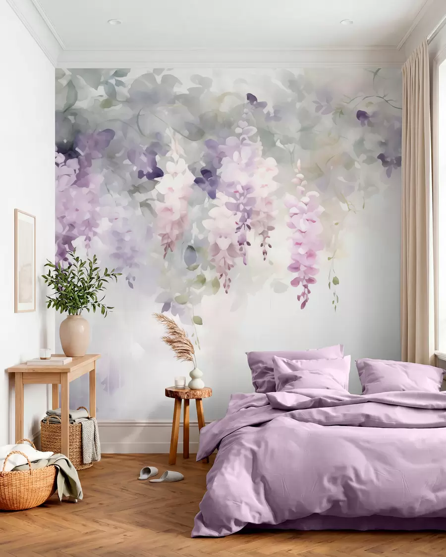 fototapet Flori de glicină ofilite w05795