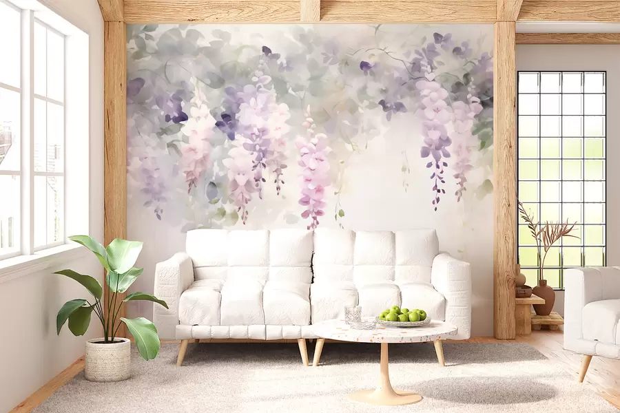 fototapet Flori de glicină ofilite w05795
