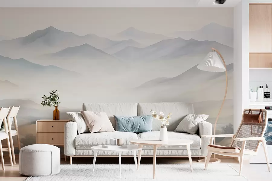 fototapet Peisaj montan cu relief variat w05834