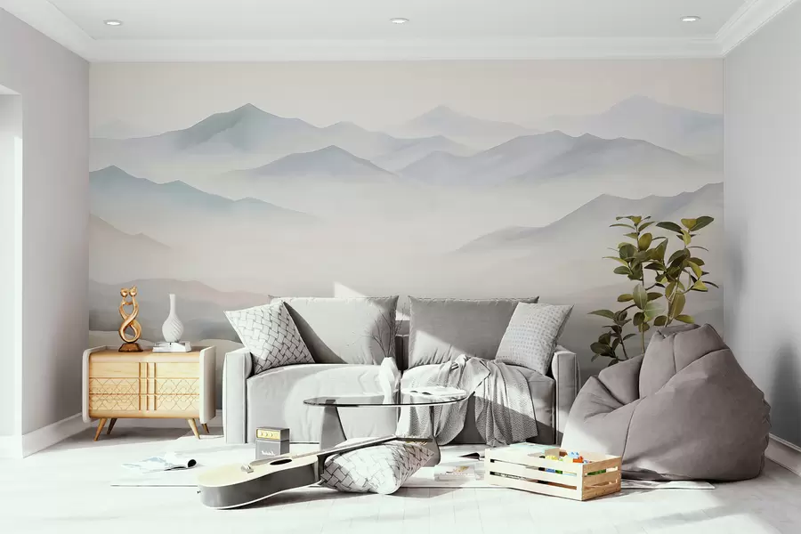 fototapet Peisaj montan cu relief variat w05834