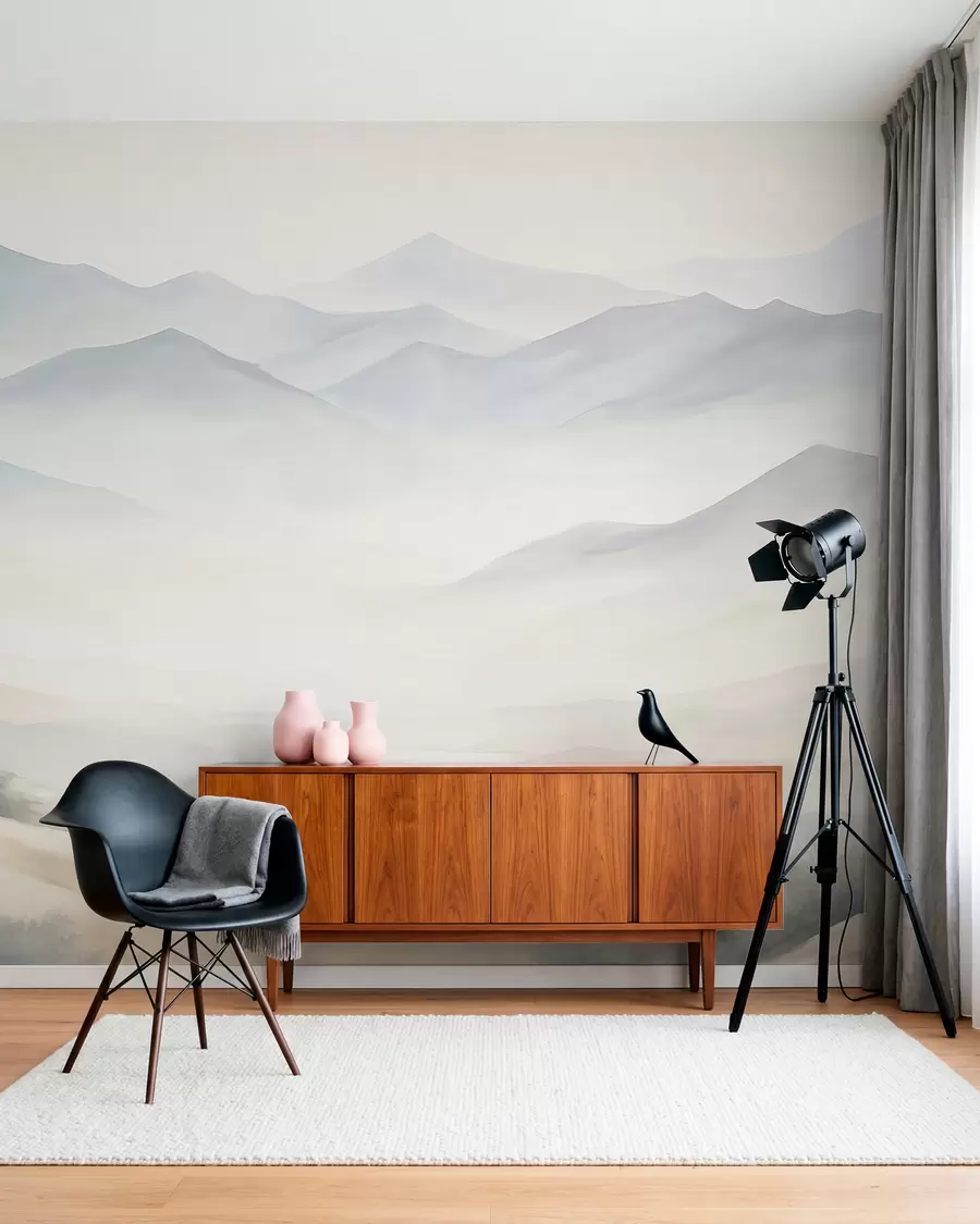 fototapet Peisaj montan cu relief variat w05834