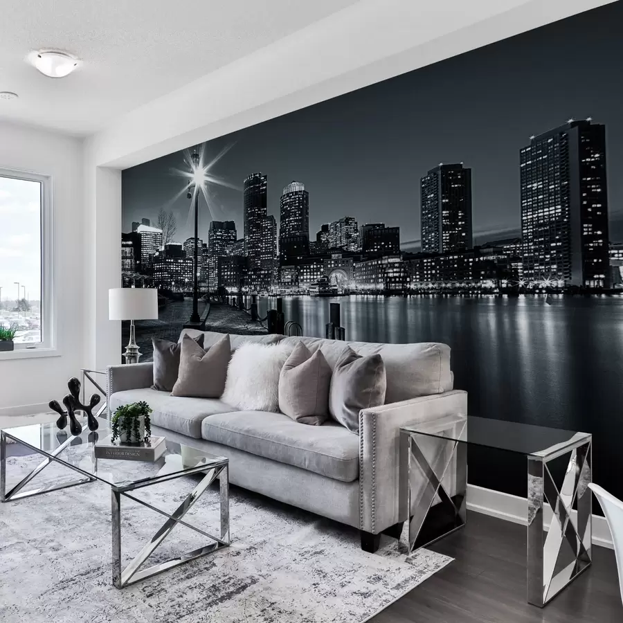 fototapet Clădire, apă și cer u54150