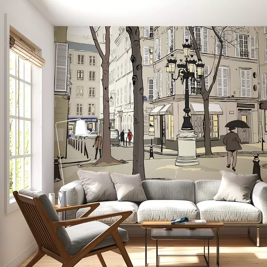 fototapet Clădire, fereastră și infrastructură u55549