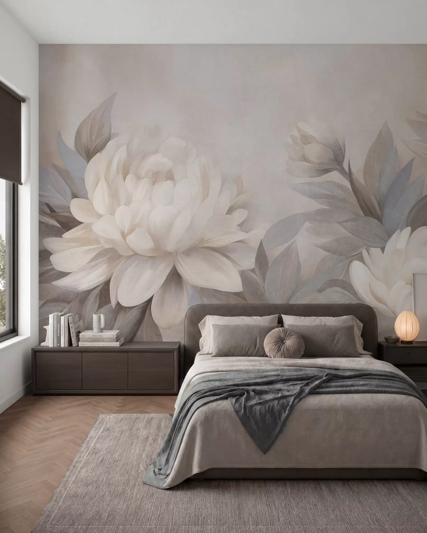 fototapet Bujori în pastel w10061