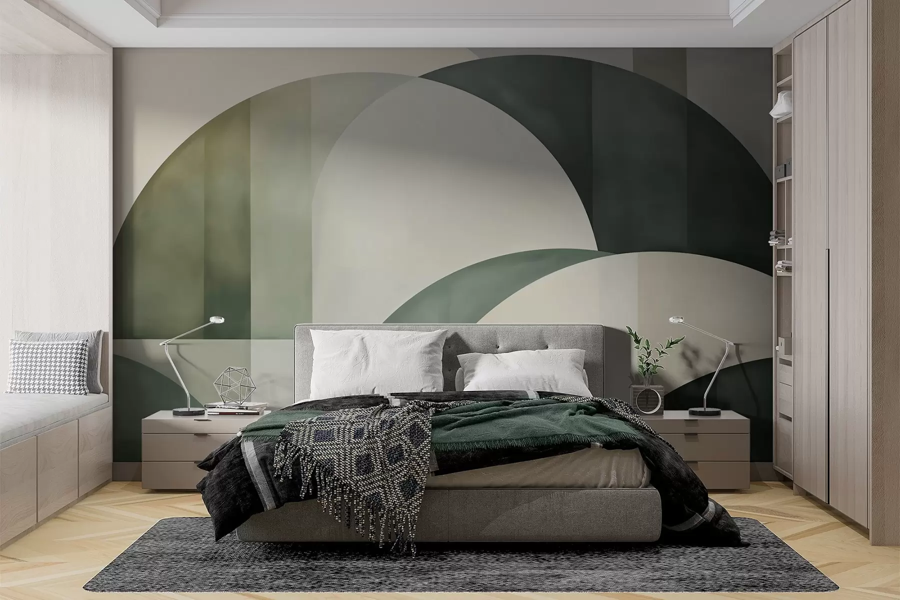 fototapet Arce în verde w05943