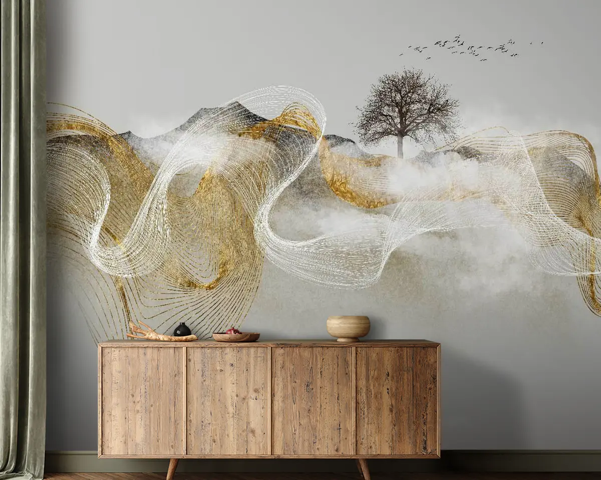 fototapet Gesture, art e font u16828