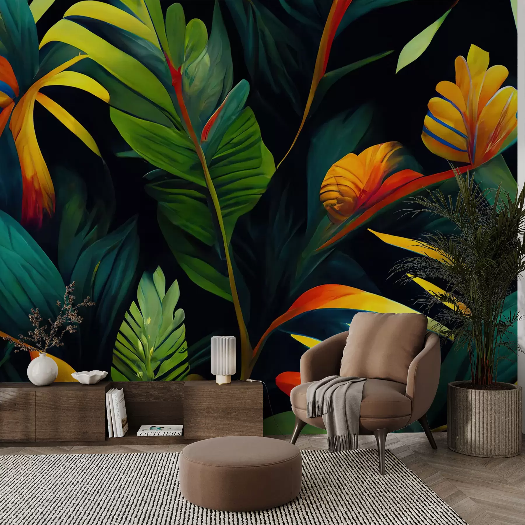 fototapet Jungla tropicală luminoasă u72390