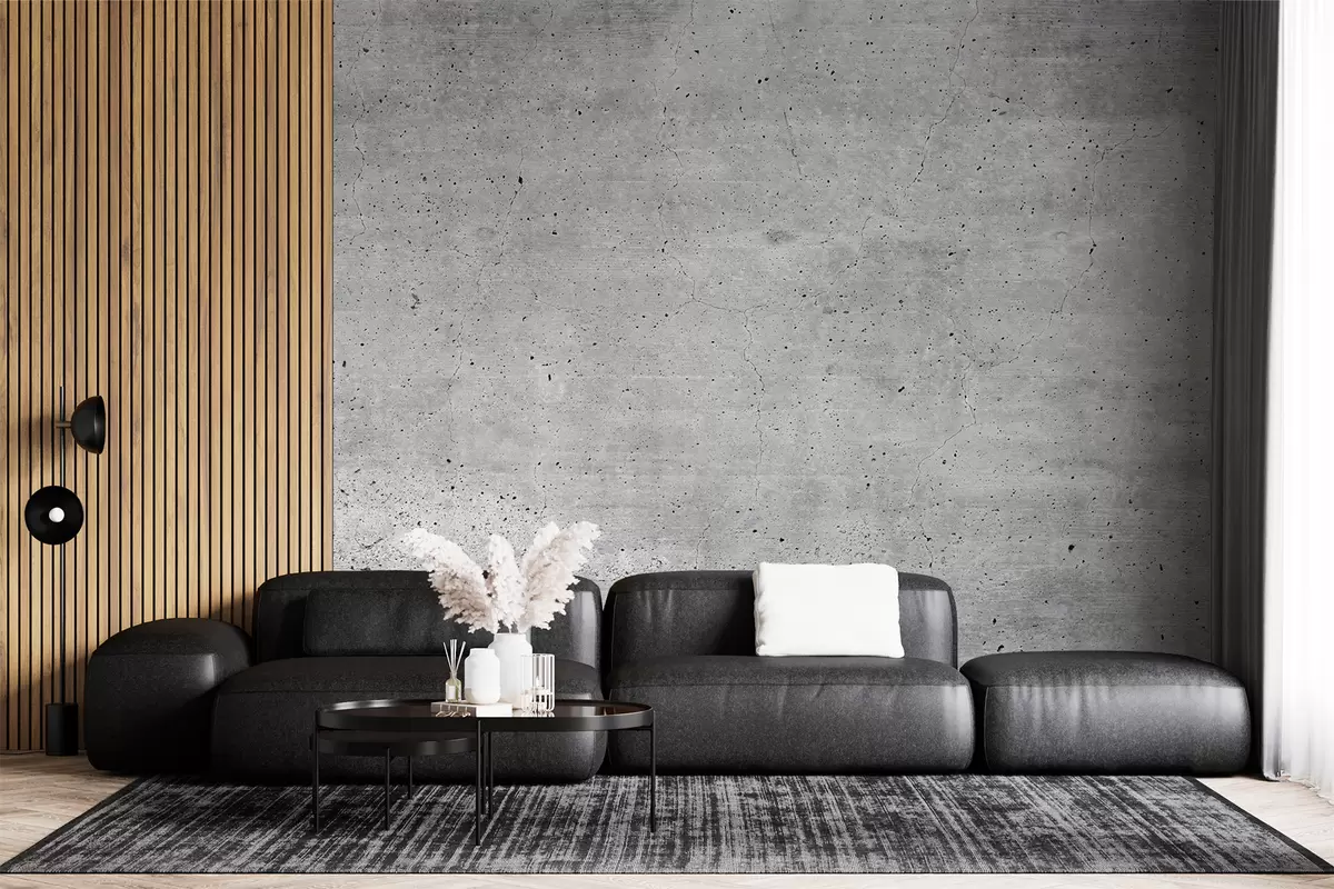 fototapet Gri, model e beton u13522