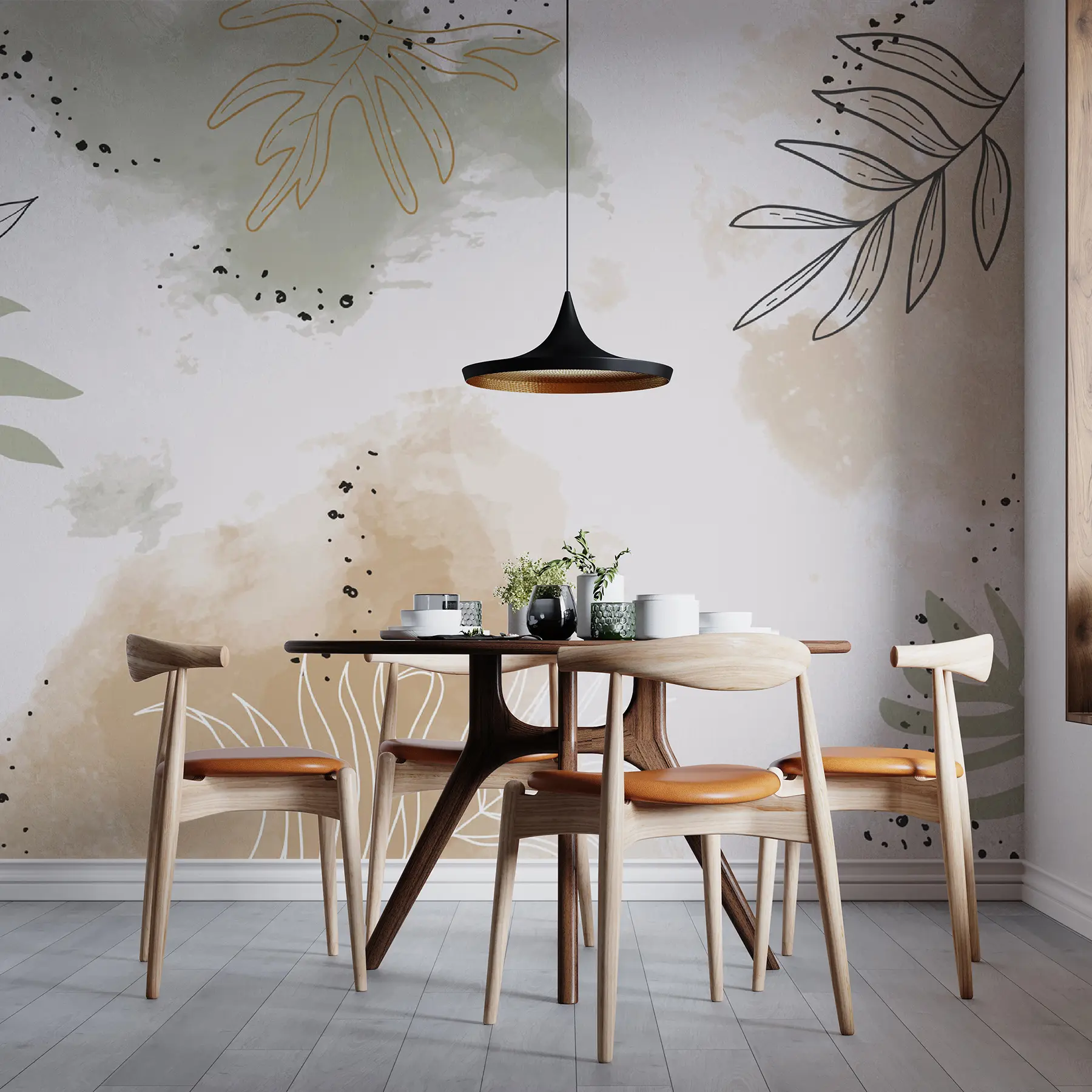 fototapet Frunzele - forme ale naturii u73684