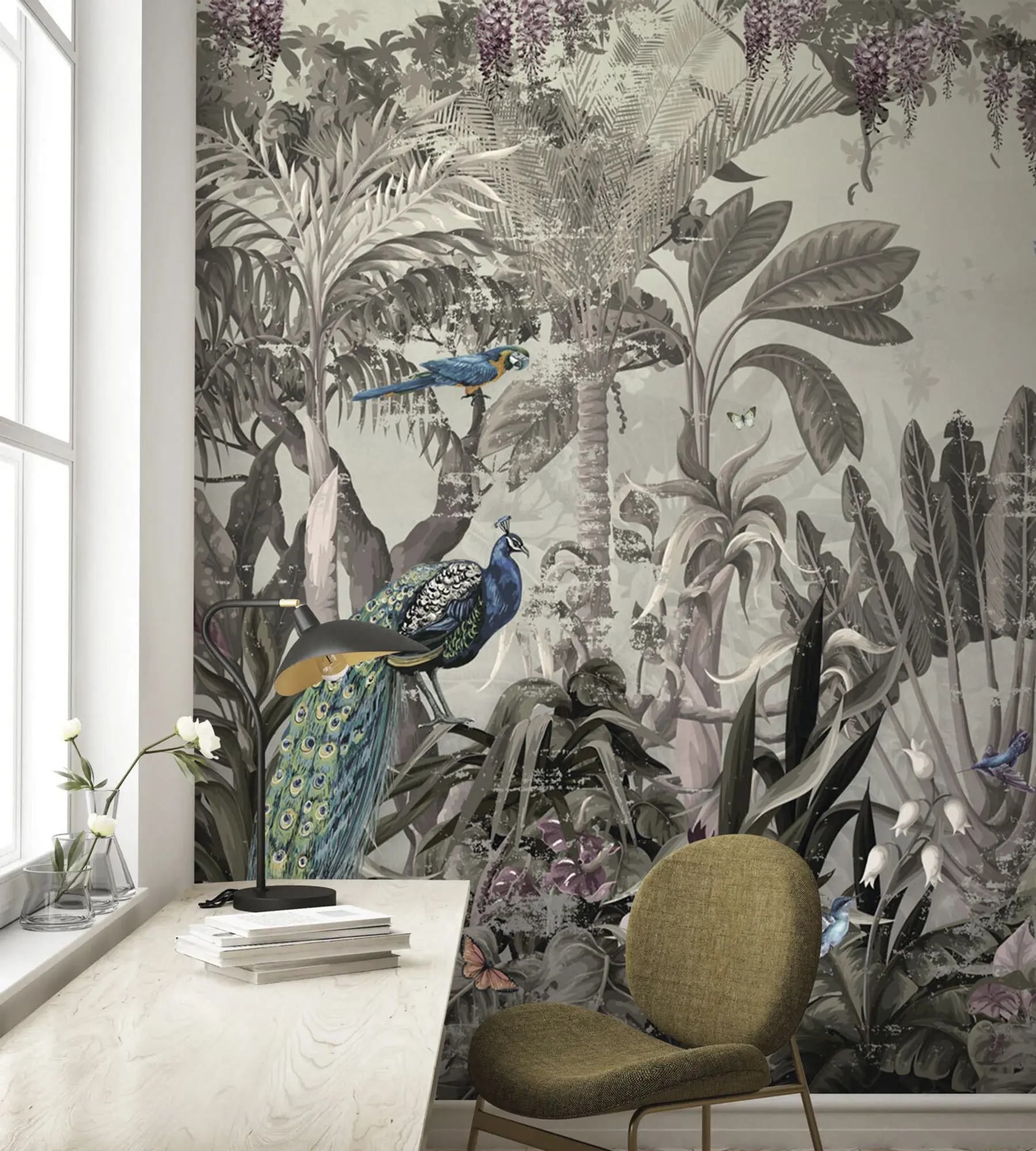 fototapet Păsări tropicale în junglă u73889