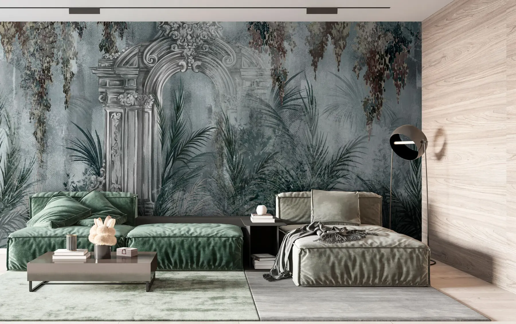 fototapet Noua tendință de decor Arc antic în plante u73897