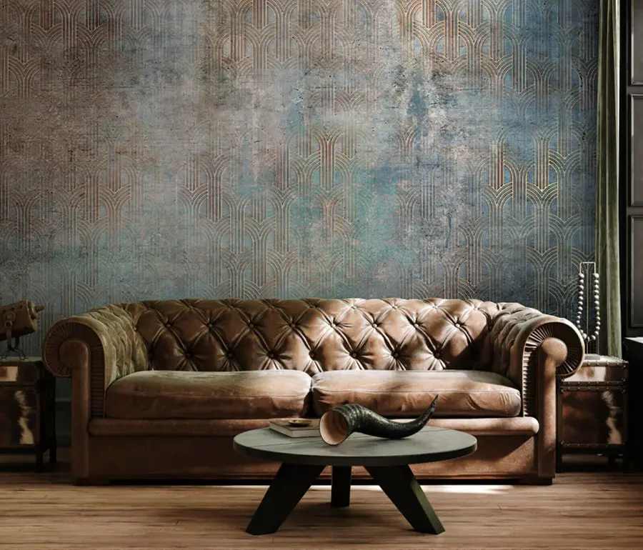 fototapet Model arcuit pe perete grunge u73973