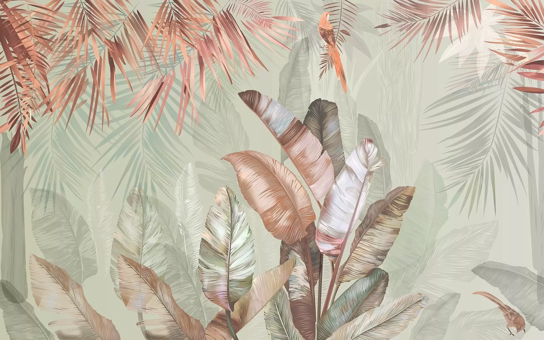 fototapet Tropice și păsări u50468v1