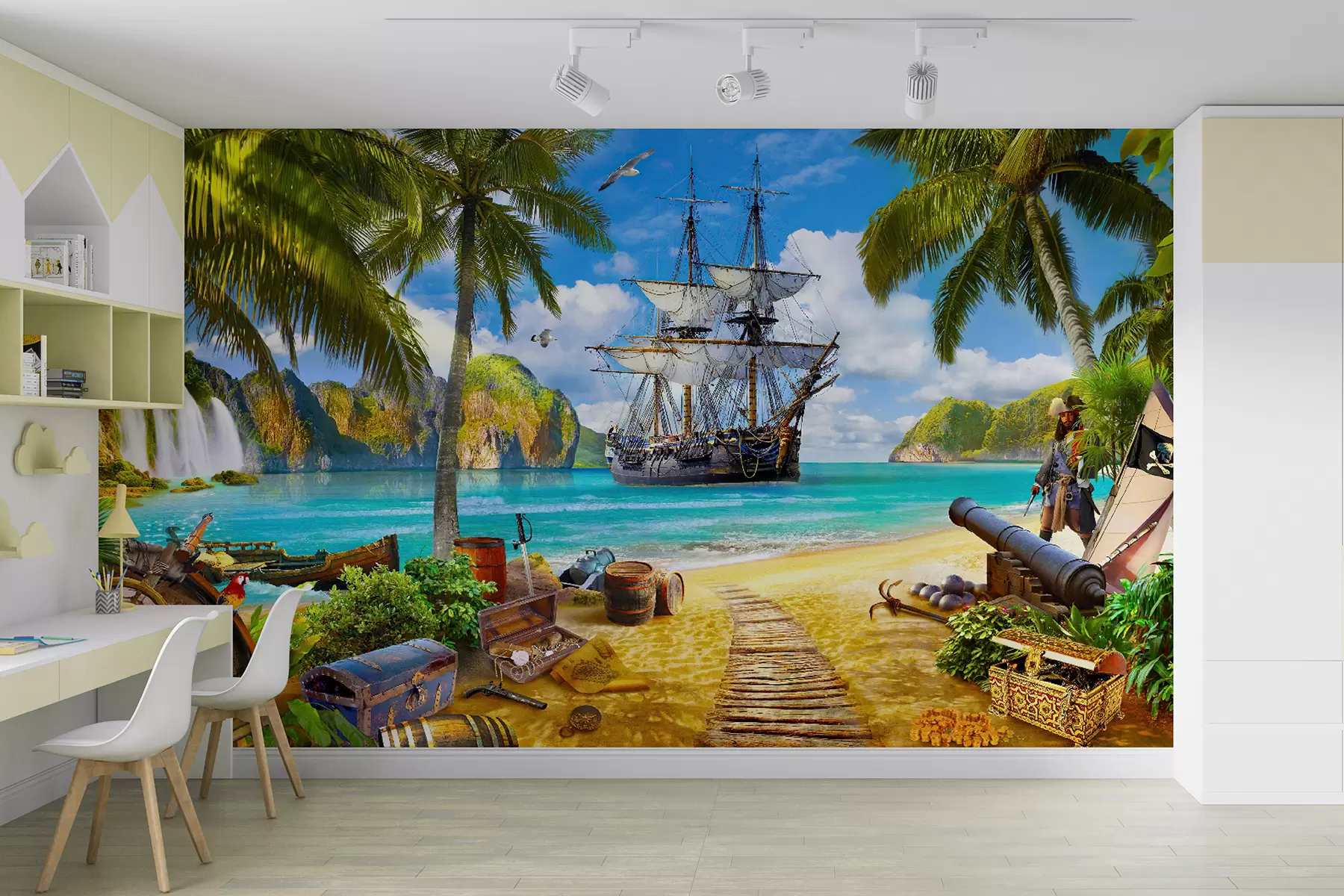 fototapet Apă, nori și cer u59784v3