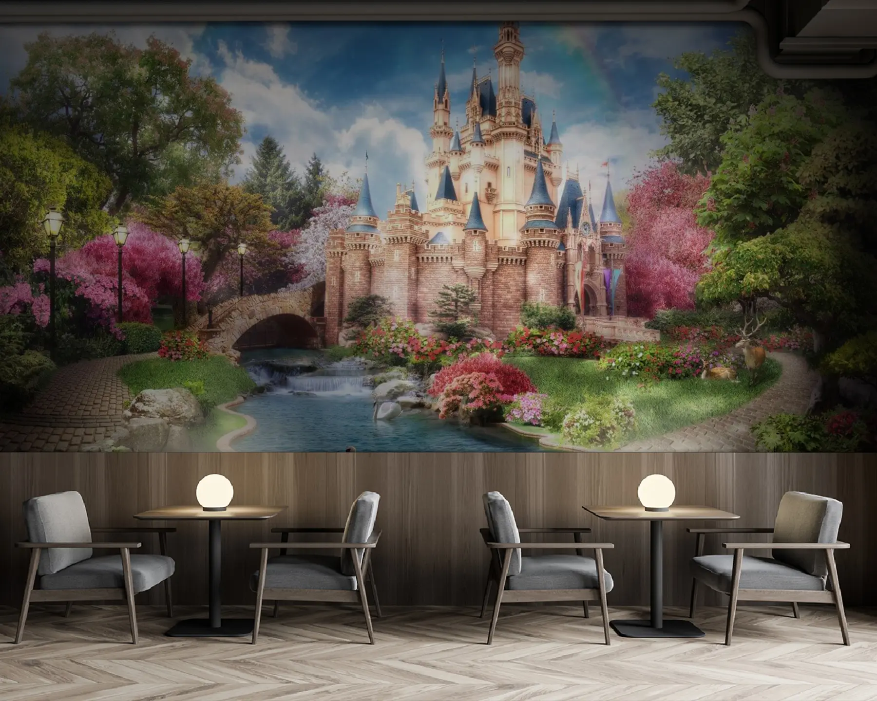 fototapet Curcubeu deasupra castelului de basm u61850