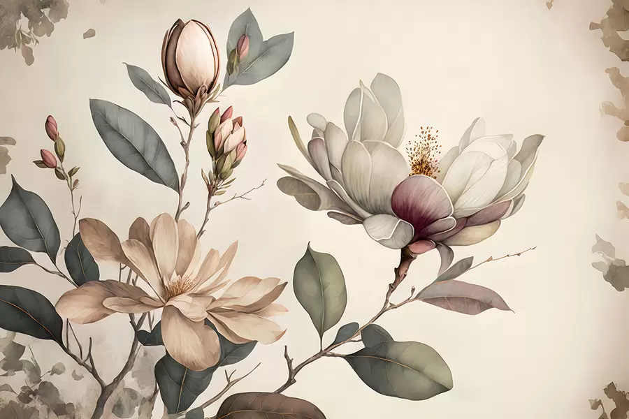 fototapet Ilustrație Magnolia u93020