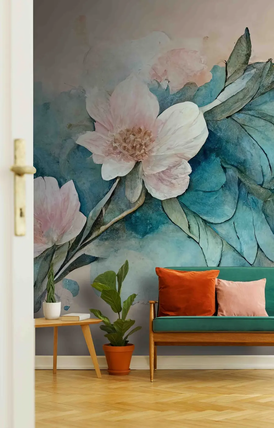 fototapet Flori acuarelă u74676