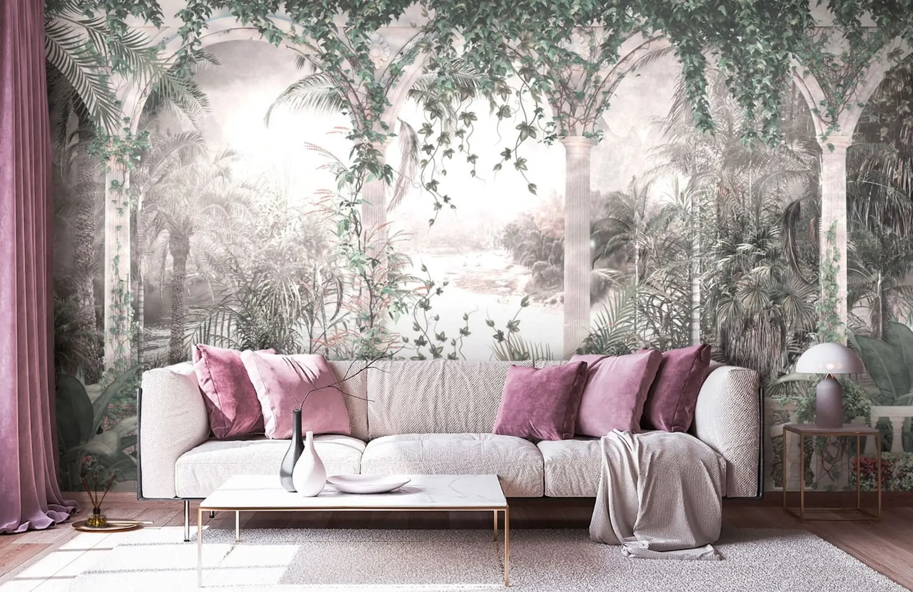 fototapet Arce antice în grădină u94141